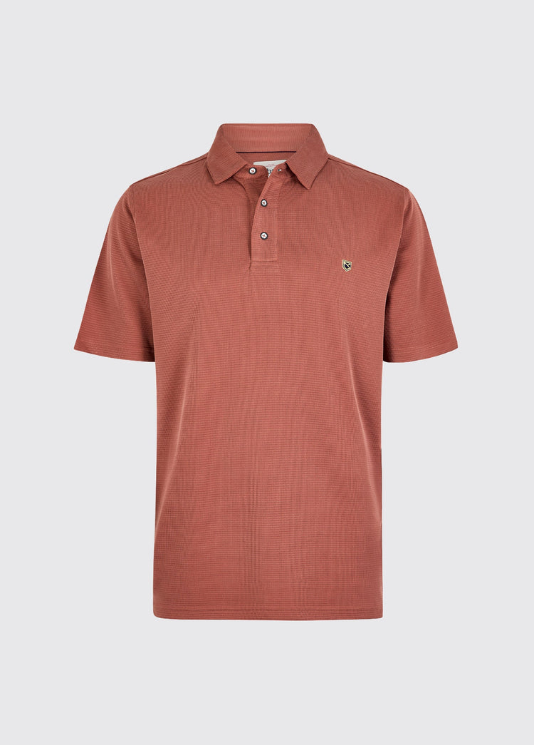 Gilligan Heren Tencel™ Modal Poloshirt - Rust