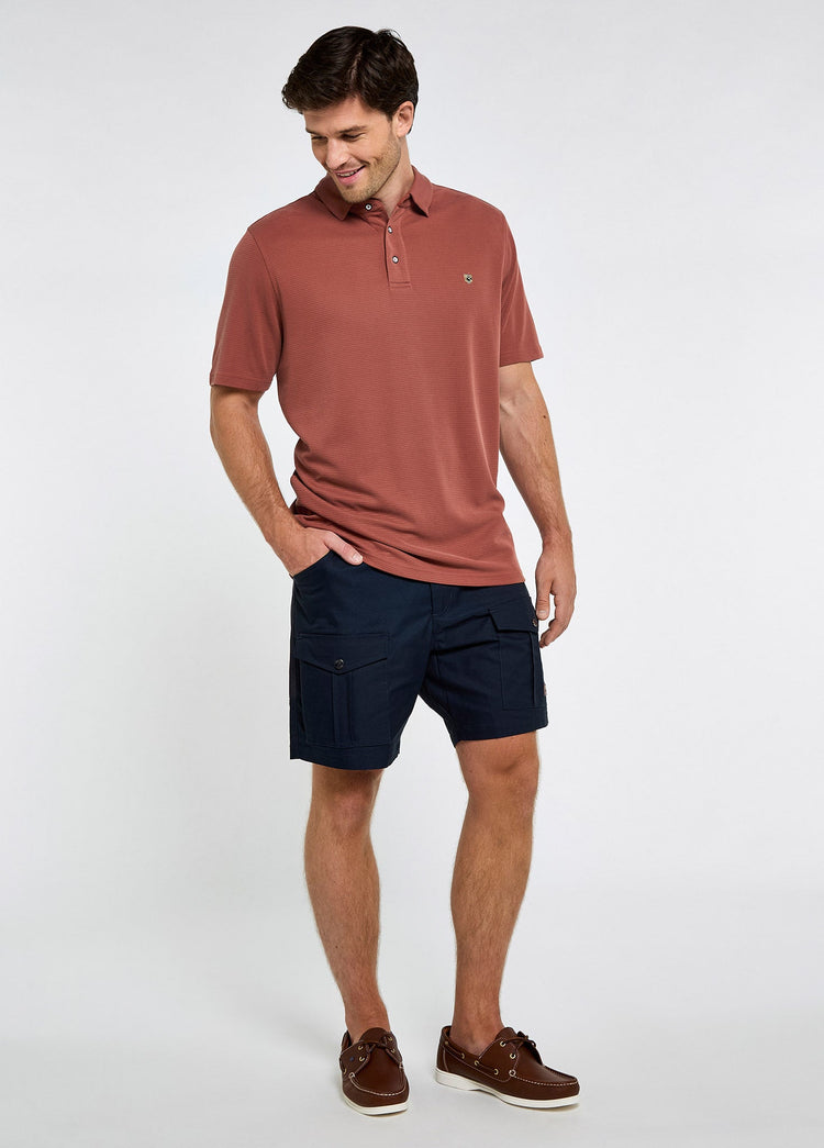 Gilligan Heren Tencel™ Modal Poloshirt - Rust