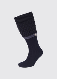 Grange Kabelgebreide Sokken - Navy