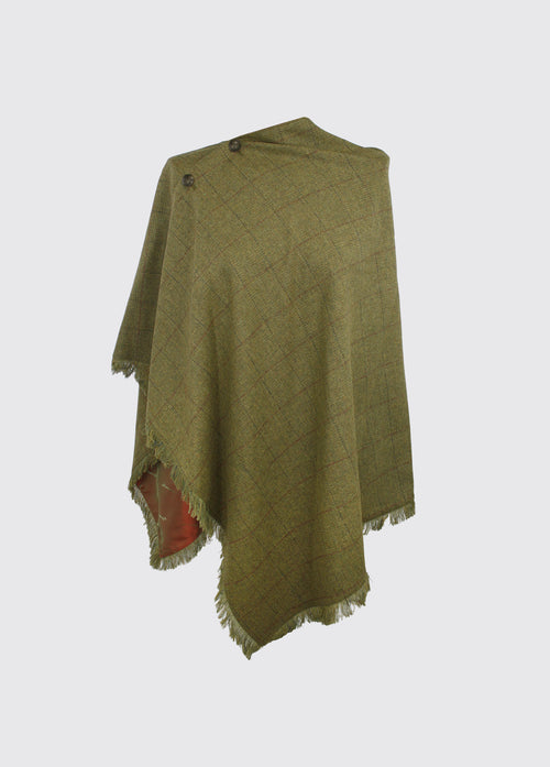 Hazelwood Tweed Poncho - Beechwood