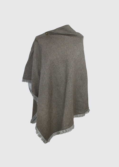 Hazelwood Tweed Poncho - Elk