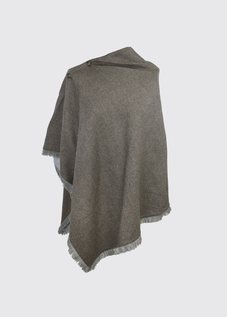 Hazelwood Tweed Poncho - Elk
