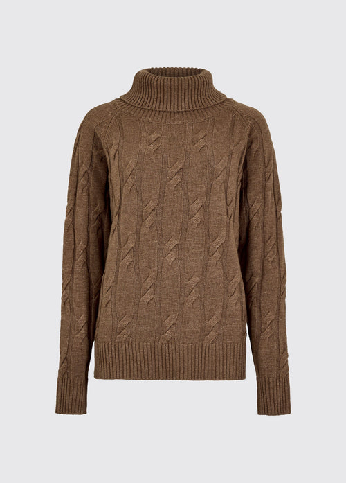 Hennessy Roll Neck Sweater - Elk