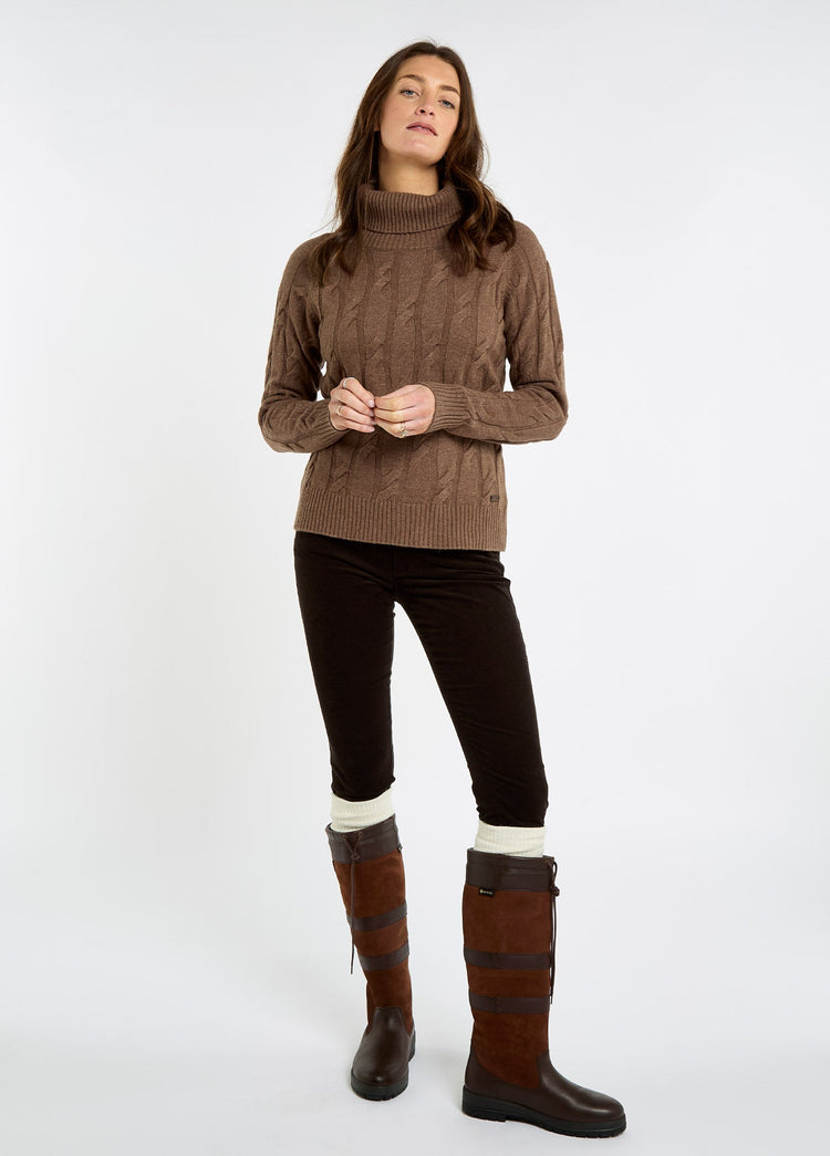 Hennessy Roll Neck Sweater - Elk