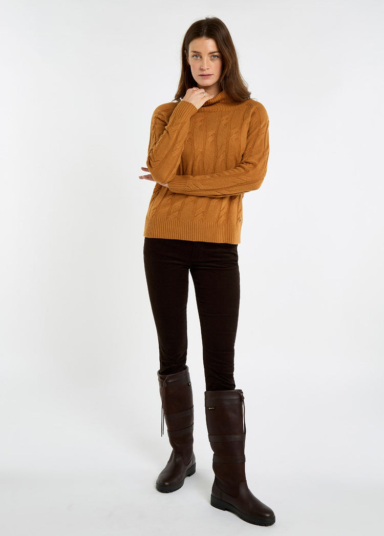 Hennessy Roll Neck Sweater - Ochre