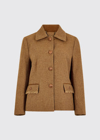 Hillside Dames Tweed Jas - Camel Twill