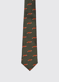 Kavanagh Zijden Sjaal Vosmotief - Olive