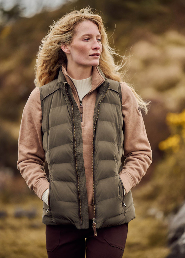 Kilcarey Dames Quilt Jas - Olive