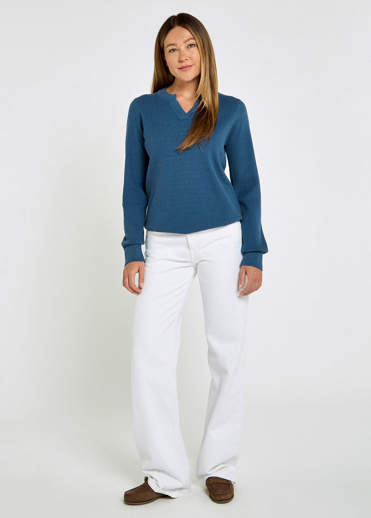 Kiltartan Dames Viscose trui - Indigo