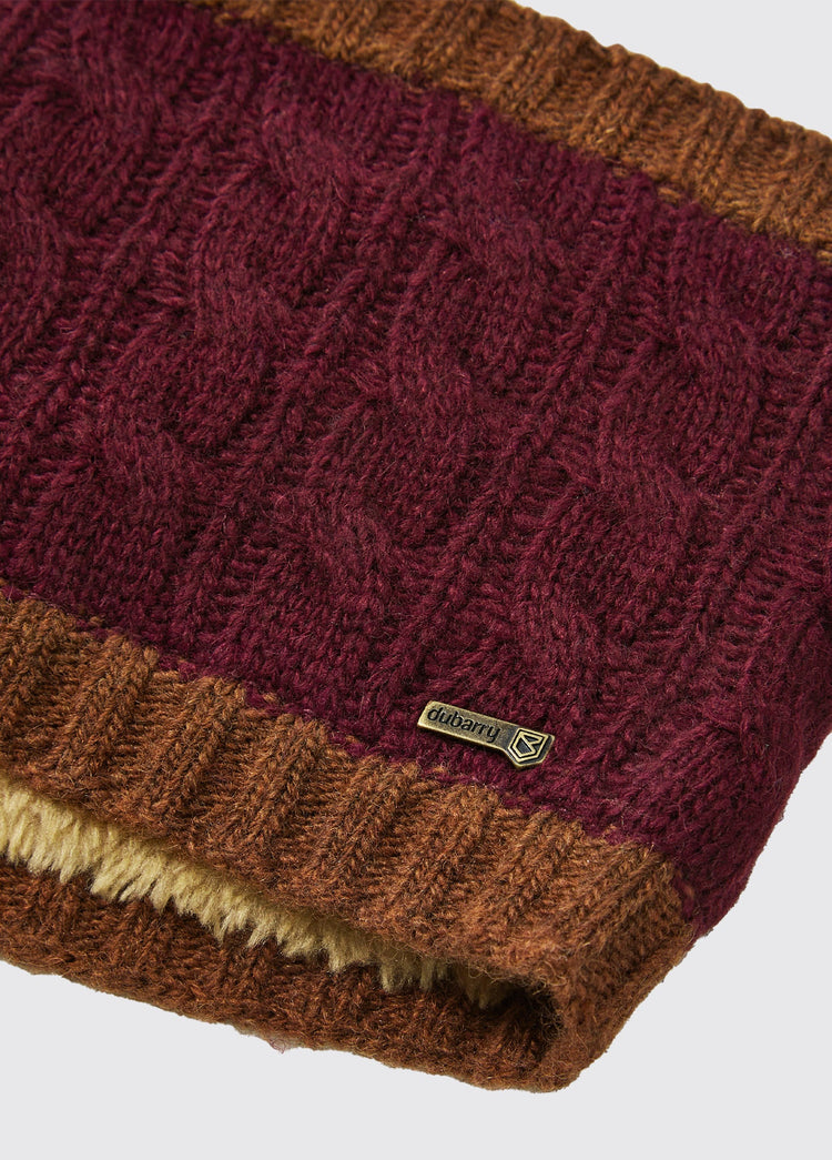 Walton Hoofdband met Fleece - Ox Blood