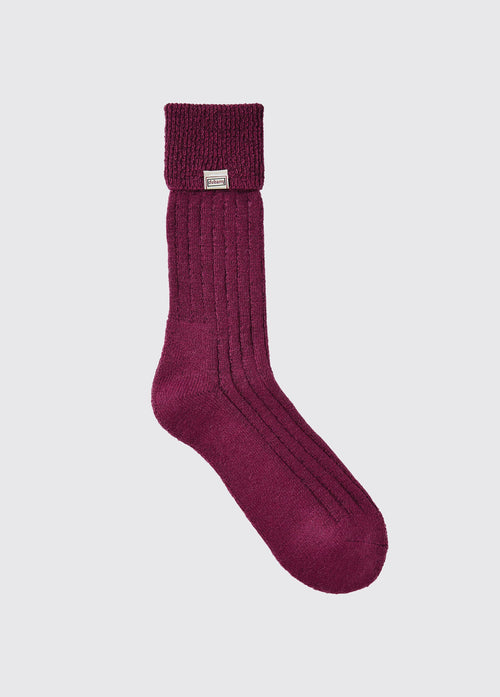 Holycross Alpaca Sokken - Kort - Currant