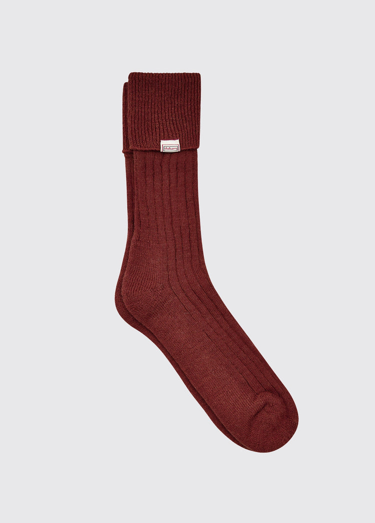Holycross Alpaca Sokken Kort - Malbec