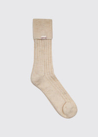 Holycross Alpaca Sokken Kort - Oat