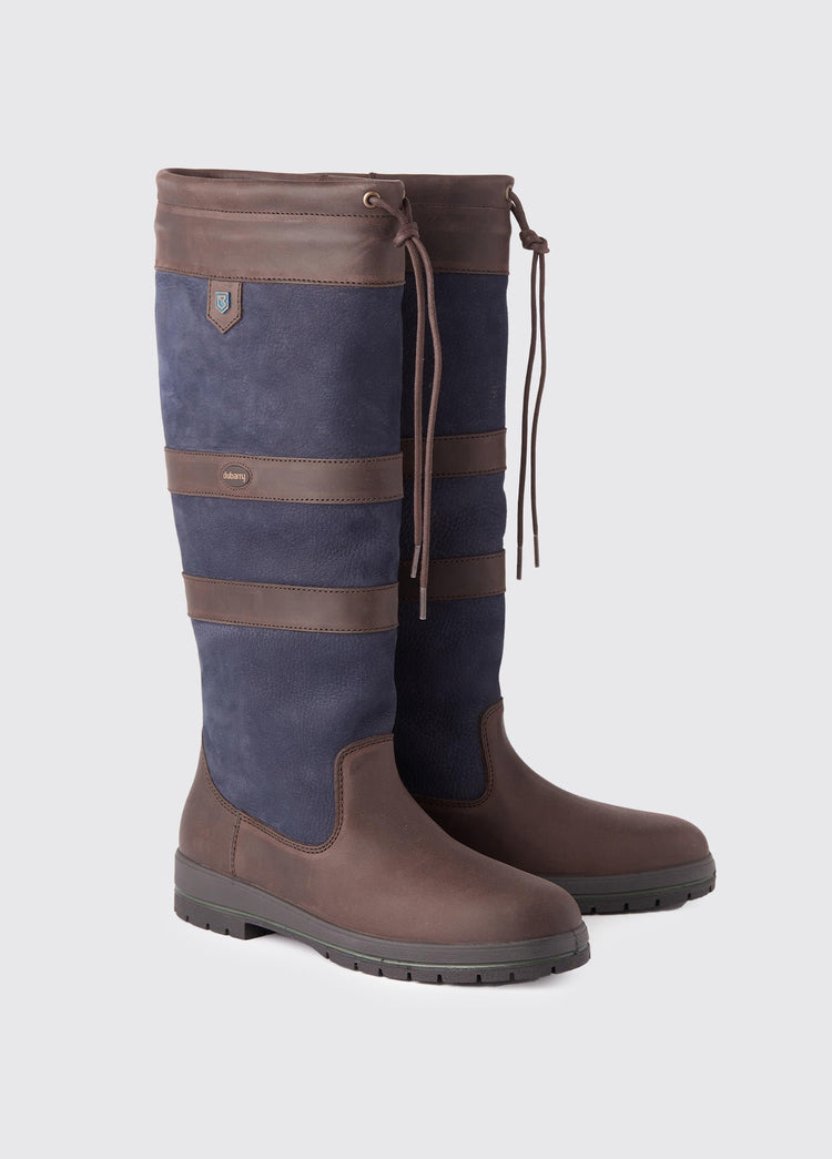 Galway Dames ExtraFit™ Outdoor Laars - Navy/Brown