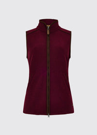 Carbury Fleece Bodywarmer voor Dames - Ox Blood