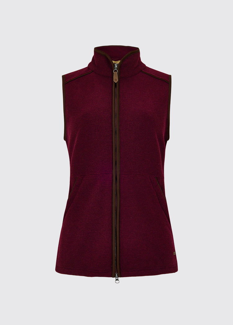 Carbury Fleece Bodywarmer voor Dames - Ox Blood