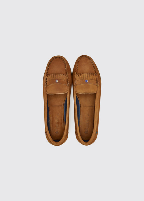 Florence Deck Shoe - Cognac