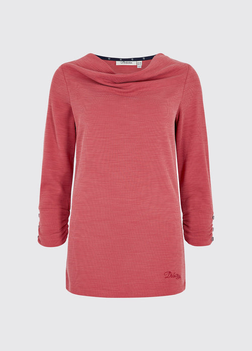 Hillgrove cowl neck top - Nantuck Red