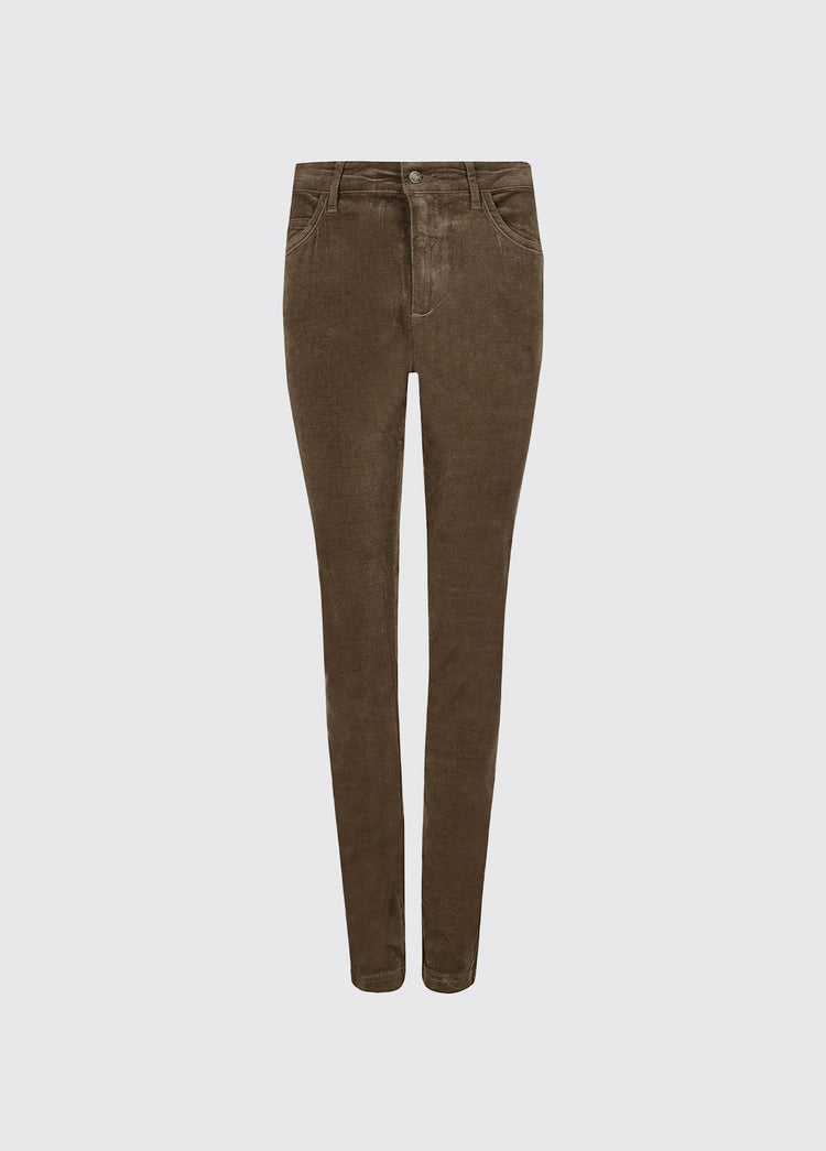 Honeysuckle Corduroy stretchbroek - Mocha