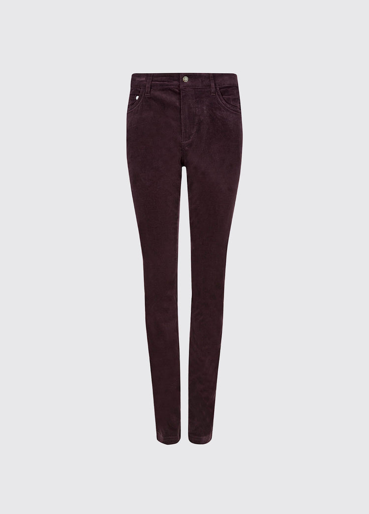 Honeysuckle Corduroy stretchbroek - Plum