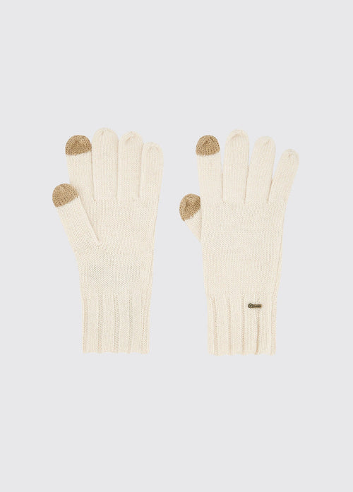 Hayes Ladies Knitted Gloves - Chalk