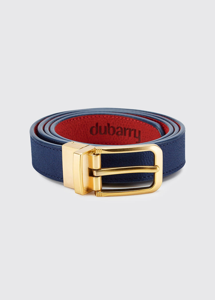 Foynes leren riem - Royal Blue