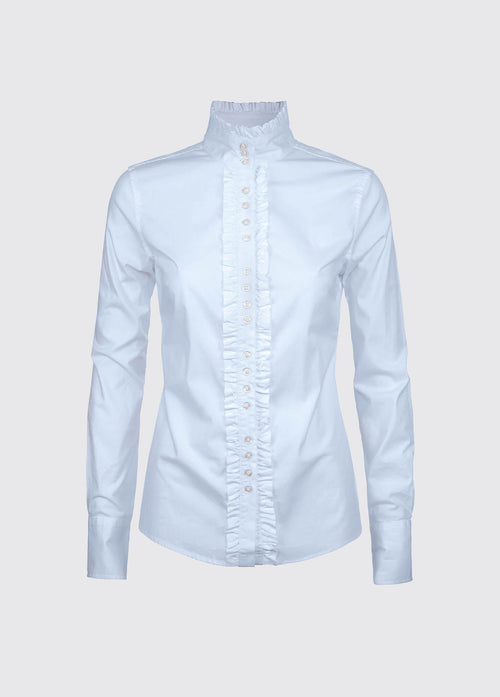 Chamomile ruche blouse - Pale Blue