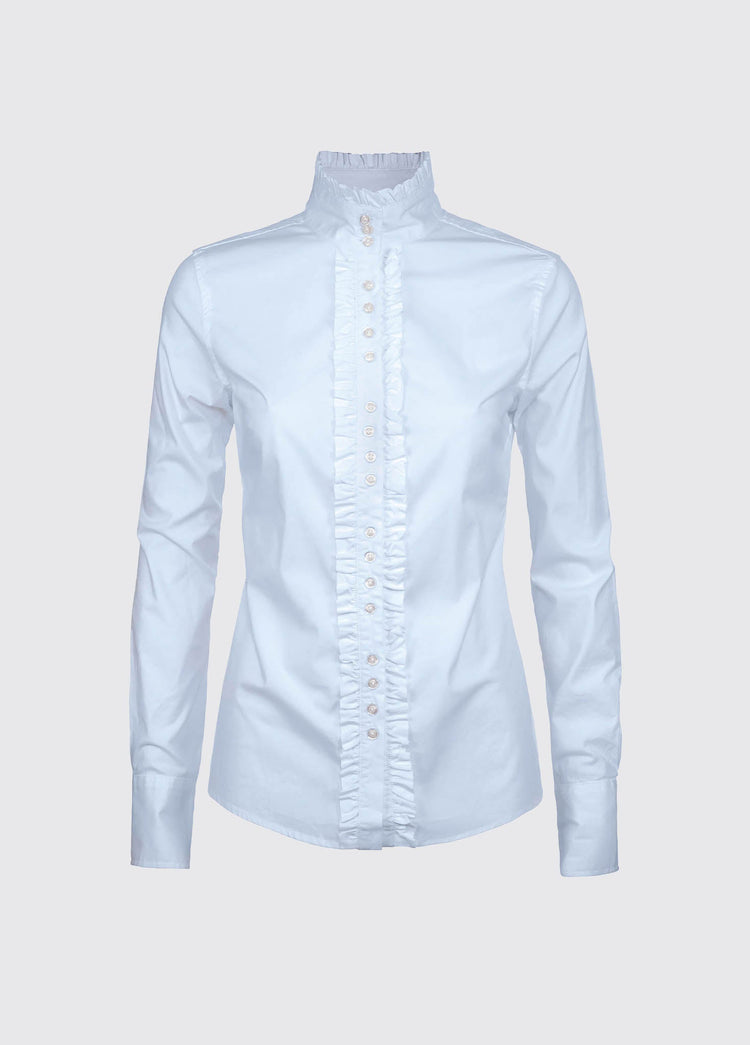 Chamomile ruche blouse - Pale Blue