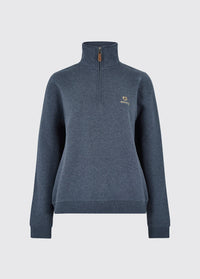 Castlemartyr Dames Halve Rits Sweatshirt - Denim