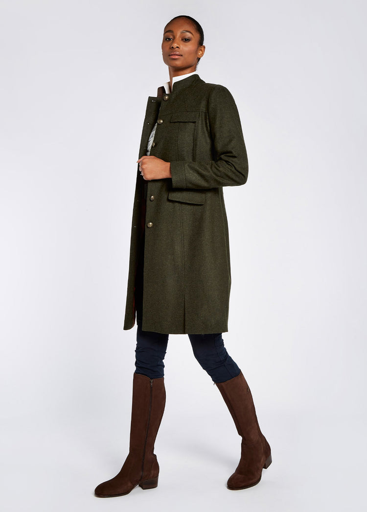 Coolespark Military-stijl Jas - Loden