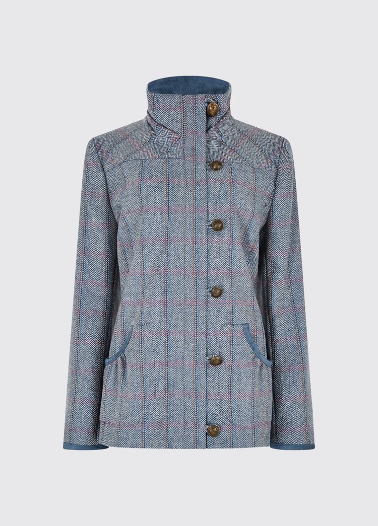 Bracken tweed jas dames - Denim Haze