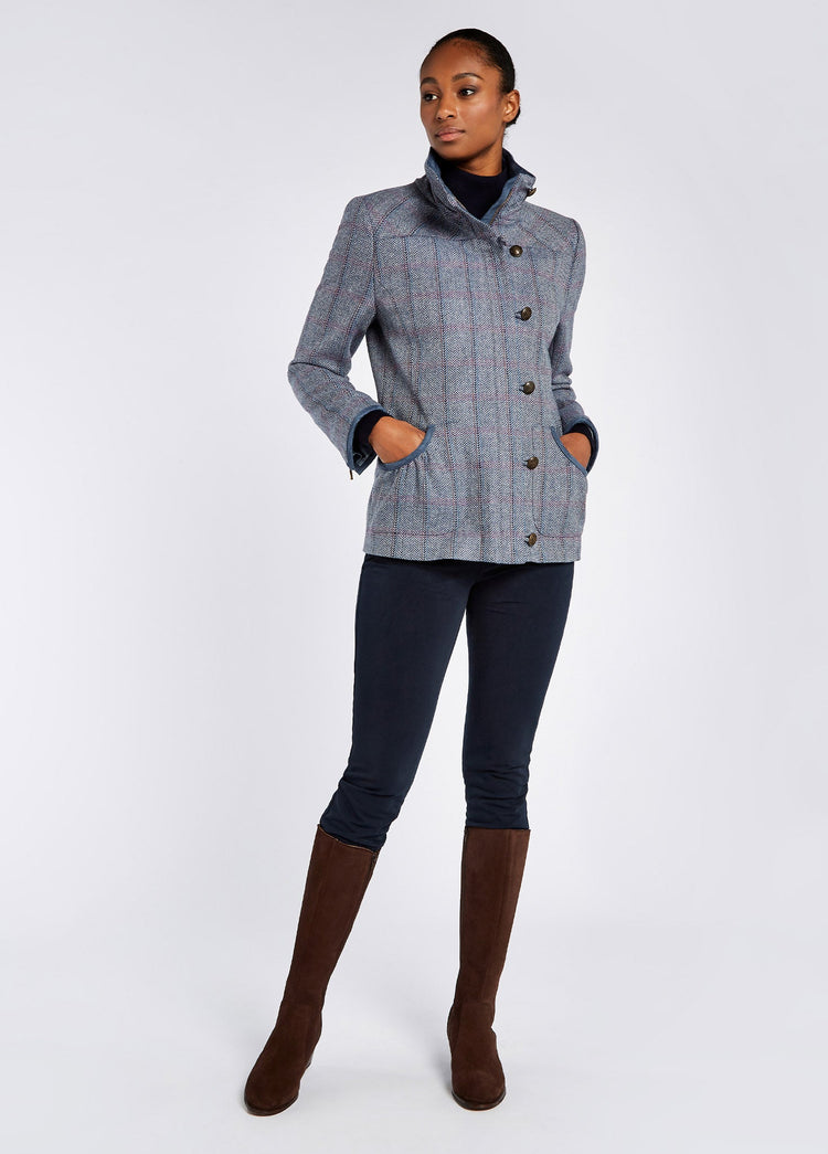 Bracken tweed jas dames - Denim Haze