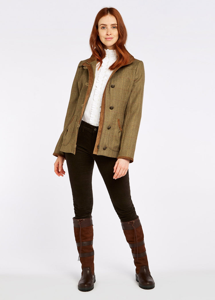 Bracken tweed jas dames - Elm