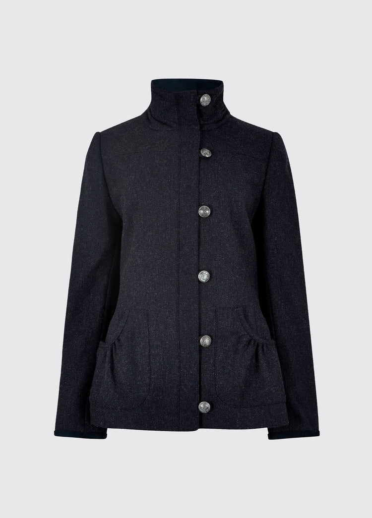 Bracken tweed jas dames - Navy