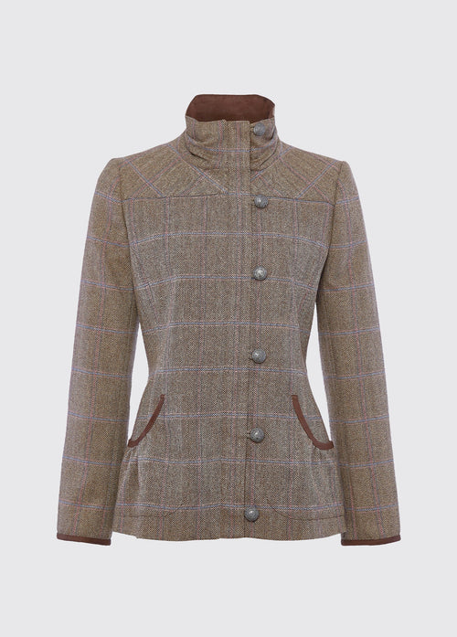 Bracken tweed jas dames - Woodrose