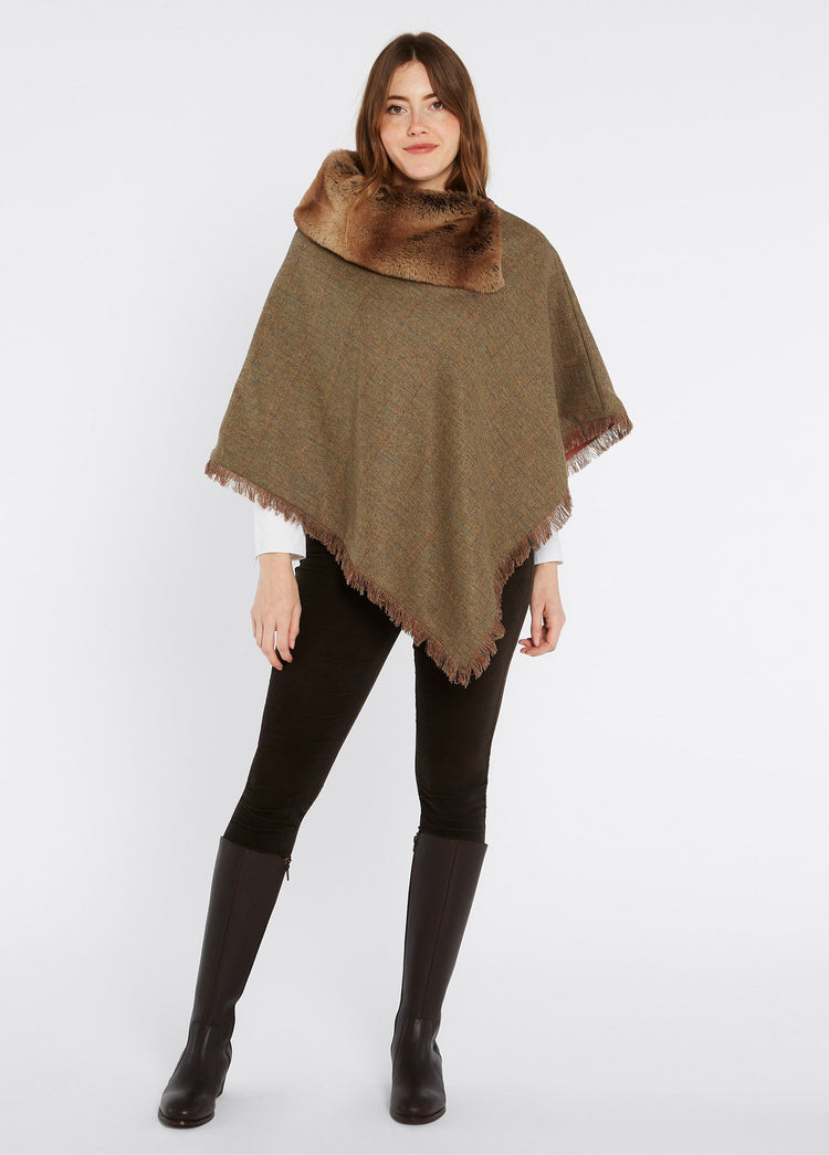 Silverfir Tweed Poncho - Burren