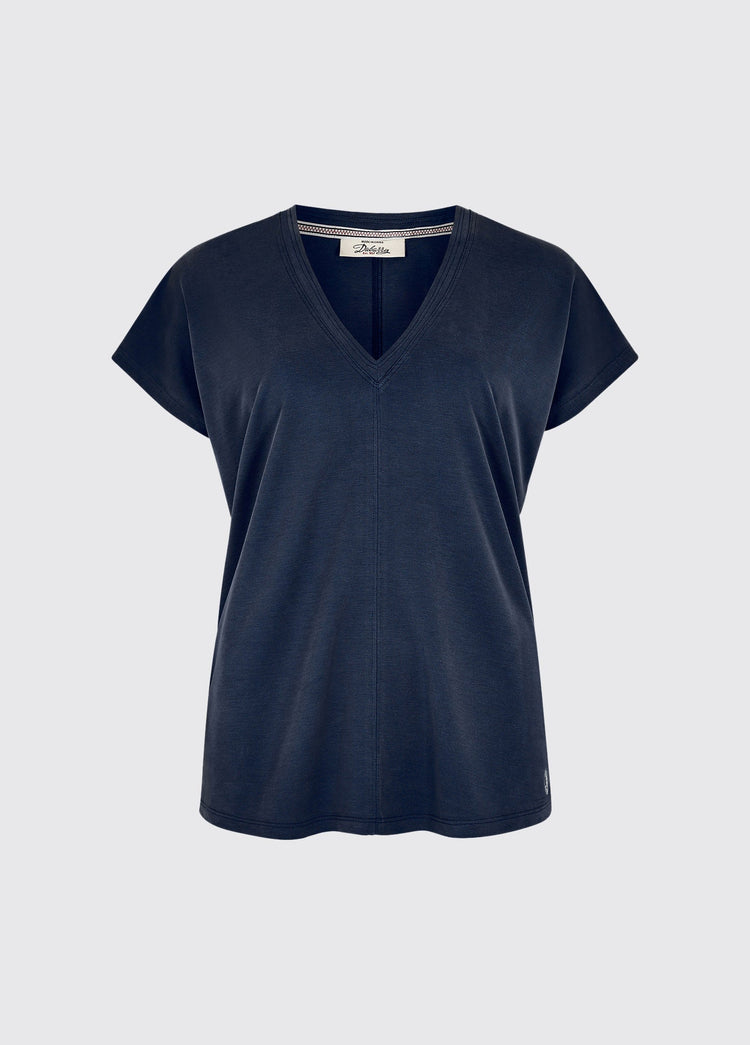 Laragh V-Neck Top - Navy