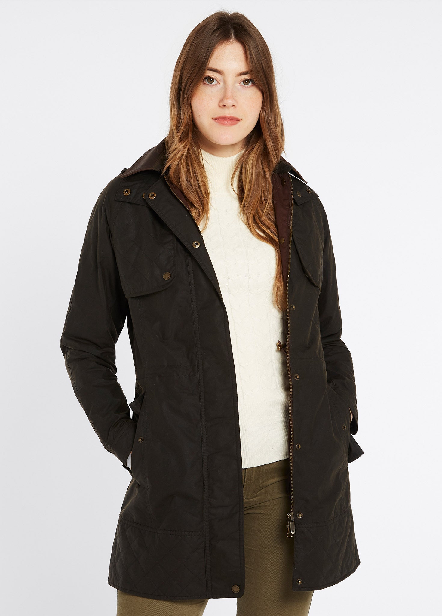 Heren waxjas Duke navy - Barbour International Jassen Heren waxjas Duke navy - Barbour International Jassen