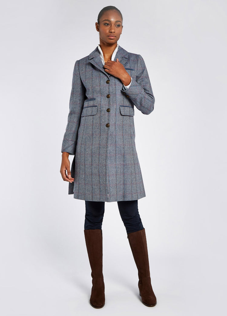 Blackthorn tweed jas dames - Denim Haze