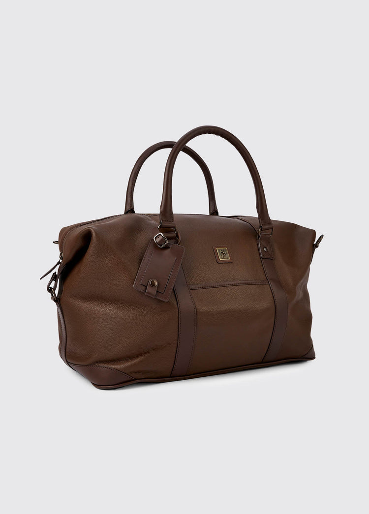 Tollymore Leren Weekendtas - Walnut