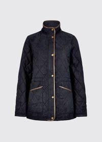 Locton Diamond Quilt Jas - Navy