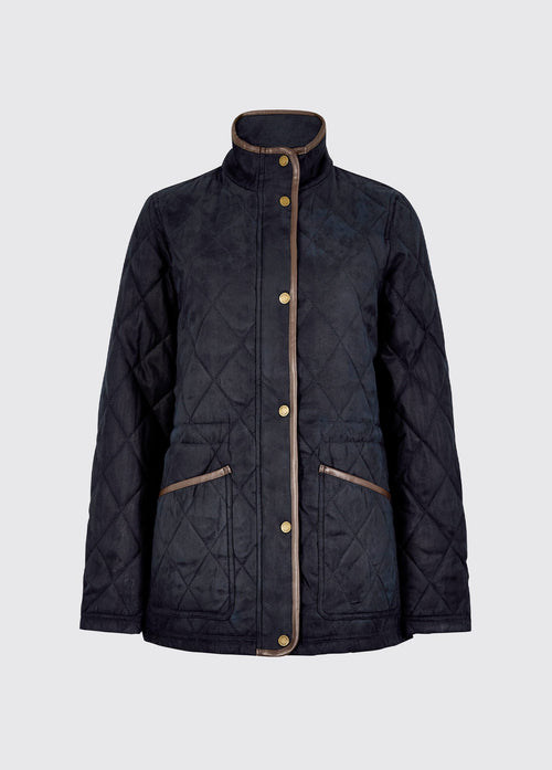 Locton Diamond Quilt Jas - Navy