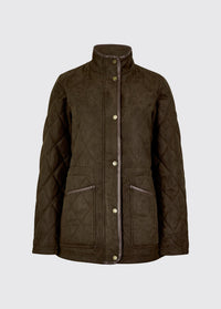 Locton Diamond Quilt Jas - Olive