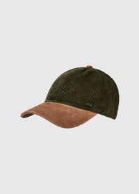 Marino Corduroy Baseball Cap - Olive