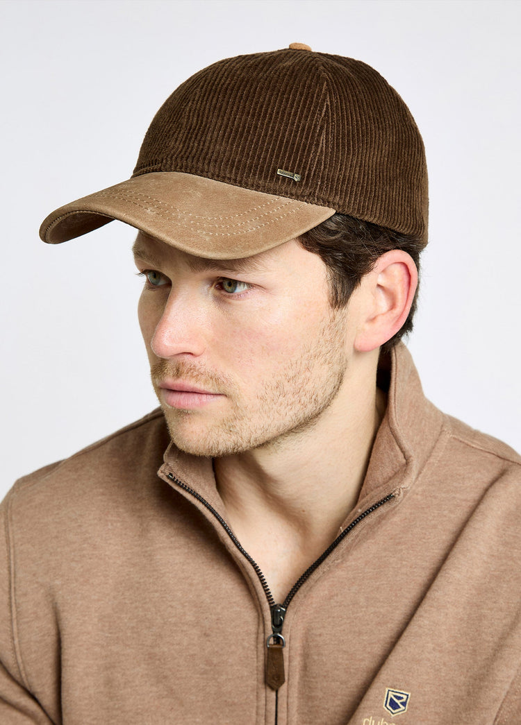 Marino Corduroy Baseball Cap - Walnut