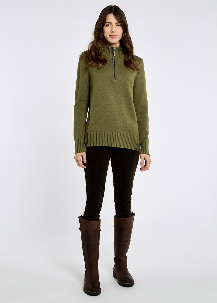 Markham Dames Viscose Trui - Dusky Green