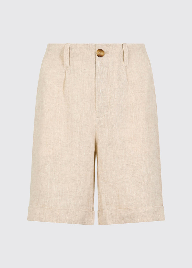 Maryland Dames Linnen Shorts - Oatmeal