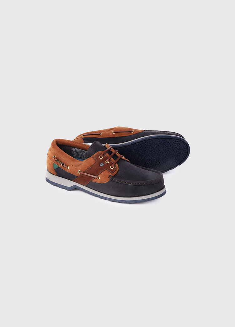 Clipper bootschoen - heren  - Navy/Brown