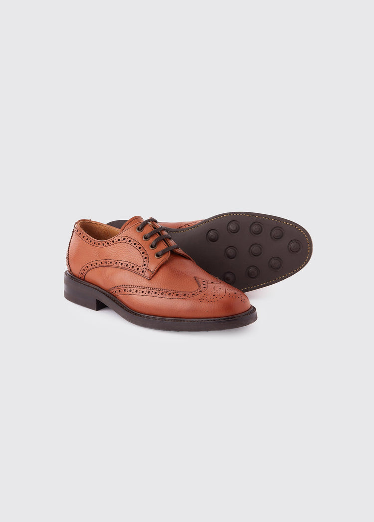 Derry Goodyear welted brogue Derby schoen - Tan