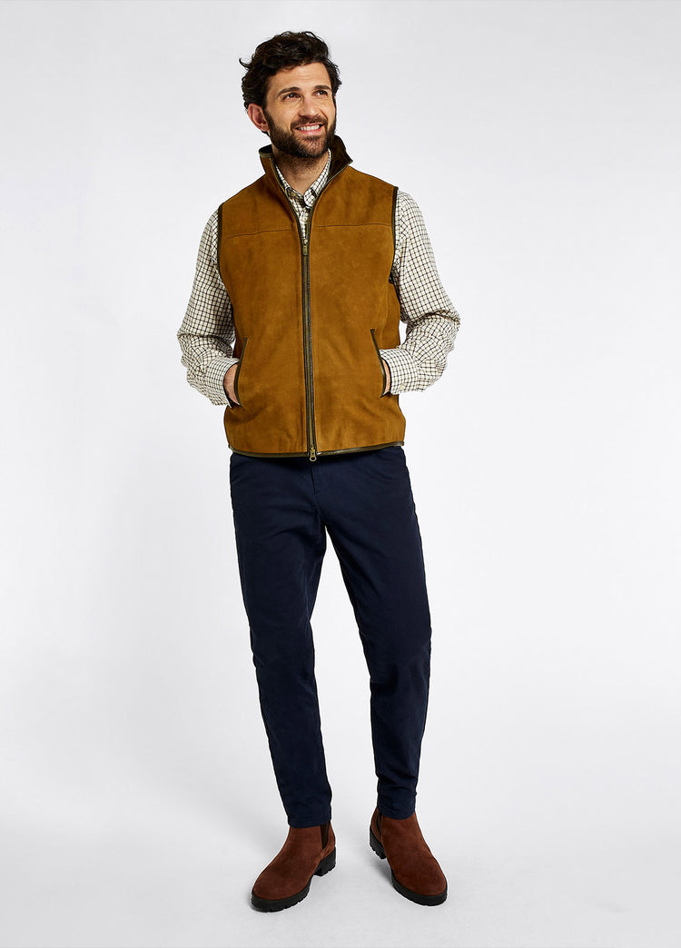 Dunhill Leather Gilet - Tan